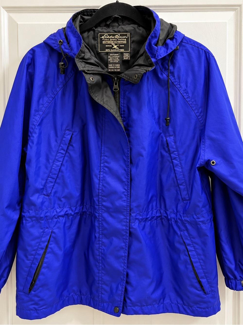 Eddie Bauer Purple Water Resistant Hooded Jacket Windbreaker